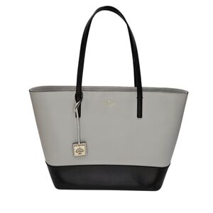 kate spade Two-Tone Cream and Black Tote